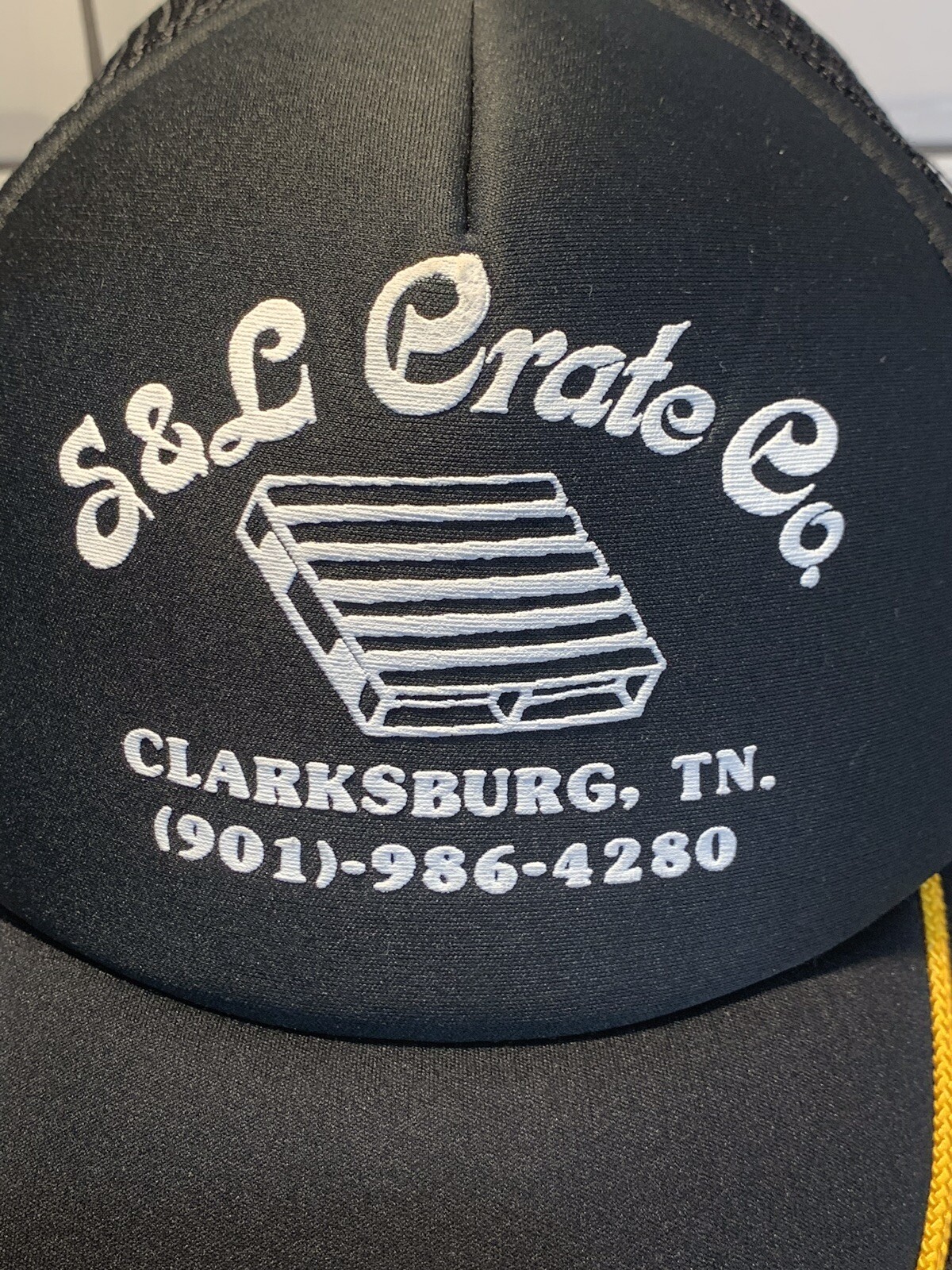 Rare Vintage S & L Crate Co. Clarksburg TN Truckers 3 Striped Snapback Hat EUC image 2