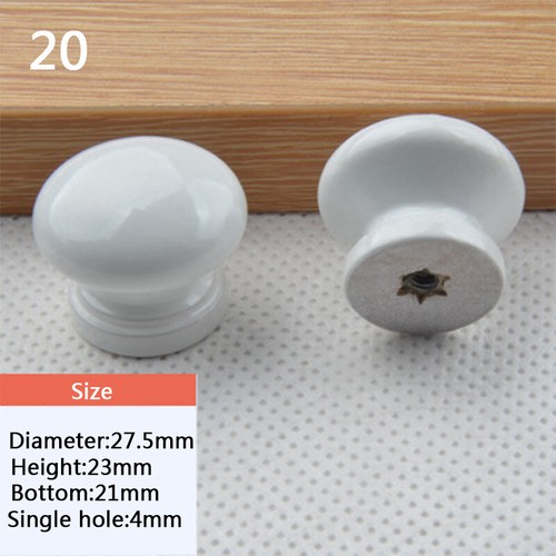 Pine Wooden Round Cabinet Handles Pulls Cupboard Wardrobe Drawer Door Knobs - Picture 32 of 36