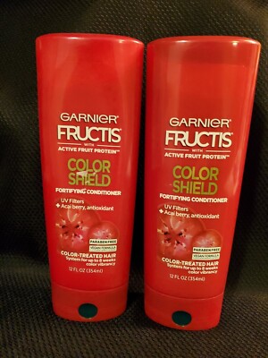 Garnier Fructis Color Shield Conditioner 12 Oz Color Treated Hair Lot of 2