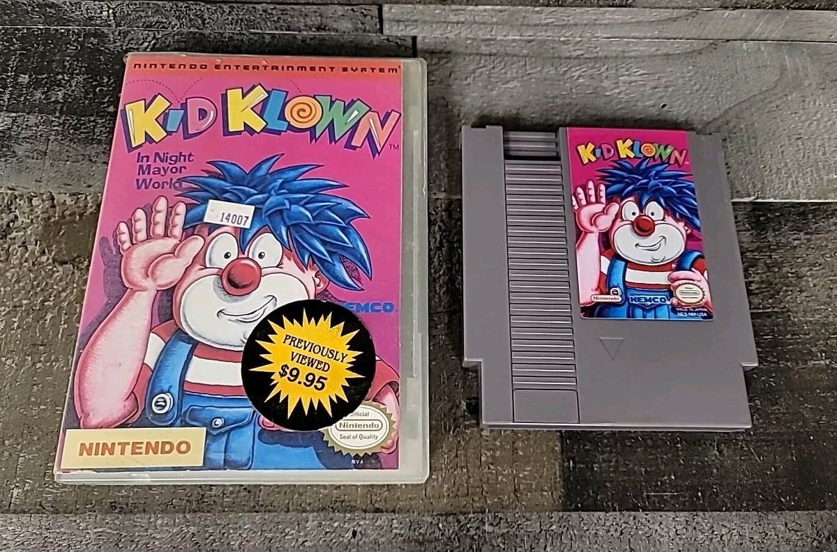 Kid Klown in Night Mayor World Nintendo Entertainment System RARE