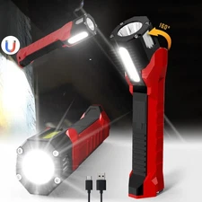 Rechargeable Work Light, 1200 Lumens LED Work Light with 160° Swivel Head, Ma...