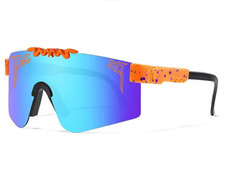 PIT VIPER Outdoor Sunglasses Men Women Windproof Sport C25 blue orange