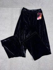 VTG Eurotard Black Velvet Dance Pants Small USA Made NWT