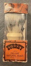 Vintage Surrey for Men Natural Boar Shaving Brush New In Box No. 34014