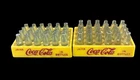 Vintage Miniature Coca Cola Plastic Yellow Cases 48 Bottles 2 Cases