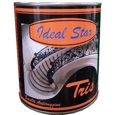 SMALTINO ANTIRUGGINE 'TRIS' IDEAL STAR 0,375 lt - Verde bottiglia - IDEAL STAR