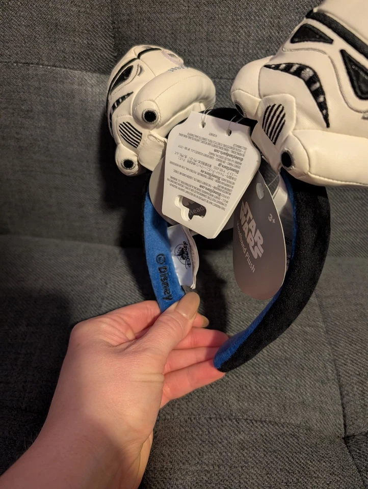 Diadema y peluche Storm Troopers de los parques de Disney construye tus propias orejas nueva con etiquetas Foto 2 de 4