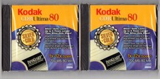 Kodak CD-R Ultima 80 Silver/Gold - 700 MB/80 Min 1x-12x - New/Sealed (2 pack)