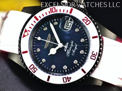 Invicta Women's 40mm Midnight Angel Pro Diver Automatic NH35A Black MOP Watch