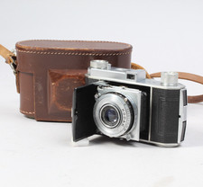 KODAK RETINA 1 TYPE 010 W SCHNEIDER 5CM F/3.5 XENAR COMPUR SHUTTER W CASE WORKS