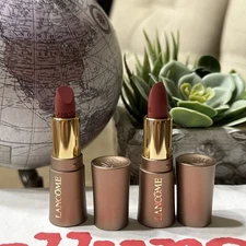 2 LANCOME 274 FRENCH TEA Mini Travel Lipstick L'ABSOLU ROUGE Intimatte Matte S1