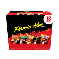 New Frito-Lay Flamin' Hot Mix Variety Pack Snack Chips, 18 Count Multipack New