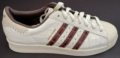 Adidas Superstar Wales Bonner Wonder White Fox Brown Croc Men Sz 4.5 New KH8797