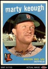 1959 Topps #303 Marty Keough Red Sox 7 - NM