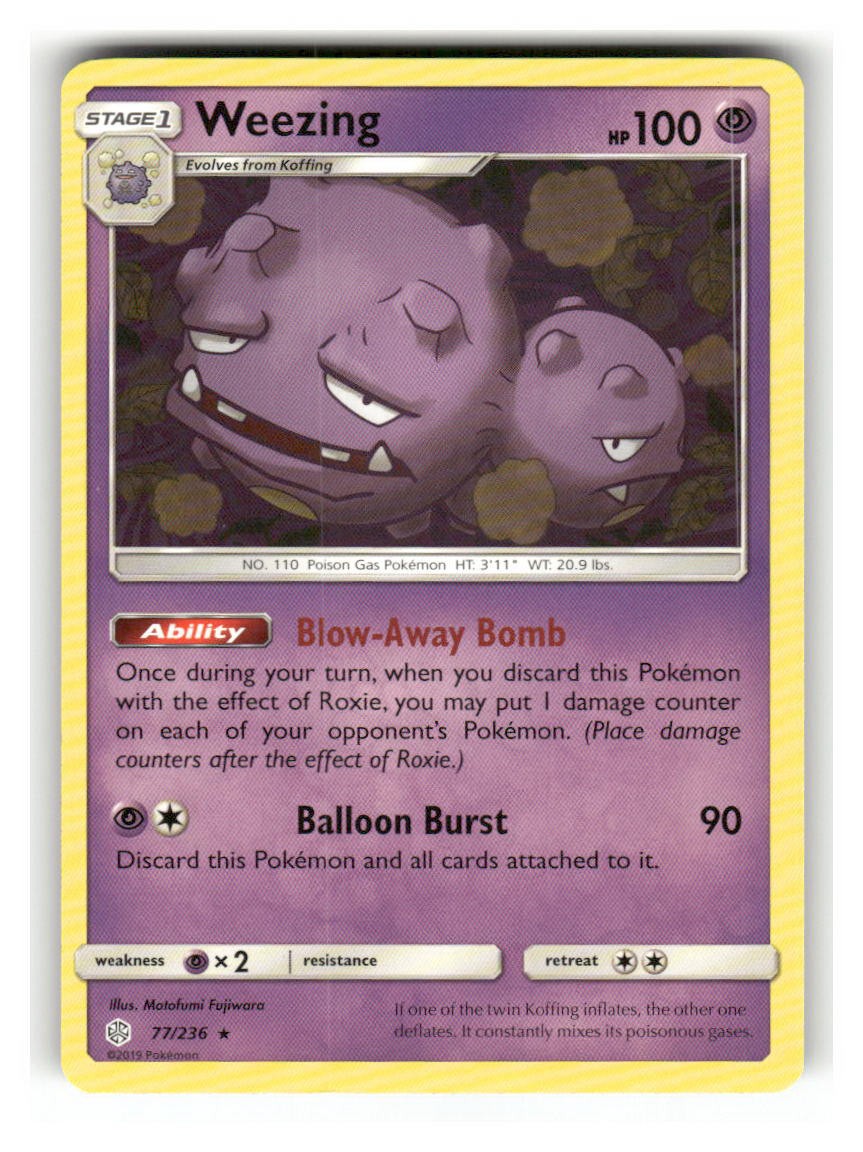 Weezing - 77/236 - NM - SM - Cosmic Eclipse