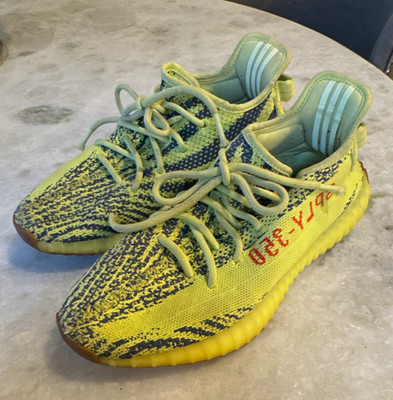 adidas Yeezy Boost 350 V2 Semi Frozen Yellow/Blue Men s US 8 CP9652