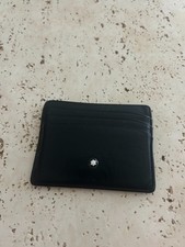 Montblanc Men's Leather Cardholder Wallet - Black