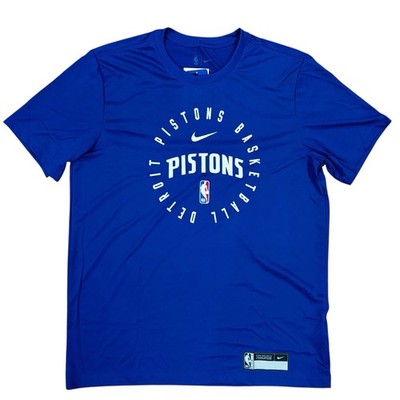 Nike Detroit Pistons Team Issued Warmup Practice Shirt PE, Size Md