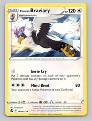 Hisuian Braviary 149/195 Silver Tempest Rare