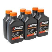 Genuine Echo 6450025 2-Stroke Engine Oil 6.4 oz 50:1 Mix for 2.5 Gallon - 6 PACK