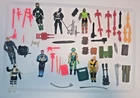 GI Joe ARAH Lot of 8 Snake Eyes Night Force Charbroil Storm Shadow 80's + bonus