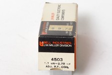 JW Miller 4503  1.7uH TO 2.7uH Microhenries Adjustable RF Coil