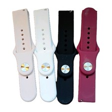 Soft Silicone Sport Watch Band Strap Universal Quick Fit Wristband 20mm 22mm