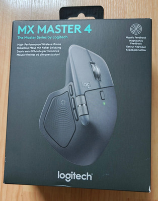 Logitech MX Master 4 Maus Kabellos Bluetooth 70 Tage Akku USB-C Grafit/Grau