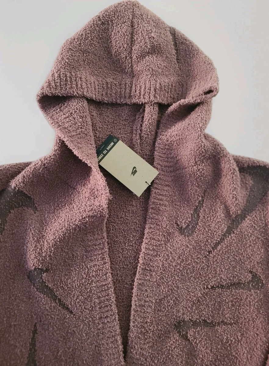 NEW Size M Nike Sportswear Phoenix Cozy Bouclé Long Knit Cardigan