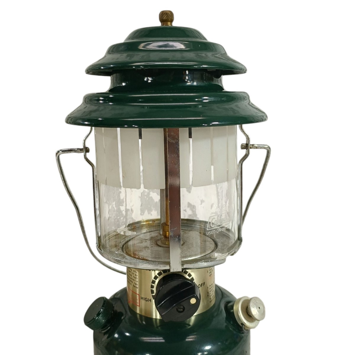 Vintage GREEN COLEMAN CL2 ADJUSTABLE LANTERN 1984 Double Mantle +