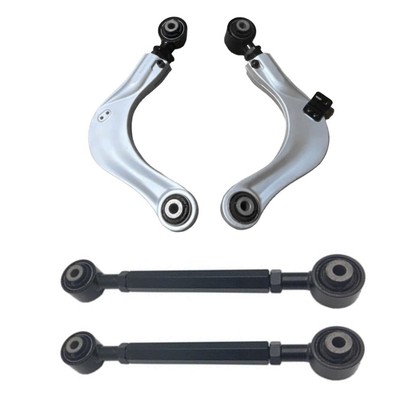 4Pcs Aluminium Alignment Arms Left & Right Rear Camber & Toe Kit Compatible w...