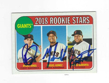 Signed RYDER JONES MIGUEL GOMEZ REYES MORONTA 2019 Heritage Card #16 w/COA