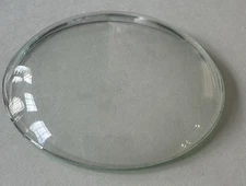 Vintage 3 1/8" Mantle Shelf Clock Convex Glass  NOS Beveled Edge (24B2)