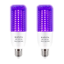 Kapata 15W LED UV Black Light Bulb Energy Saving UV Black Lights UVA Level 395-4