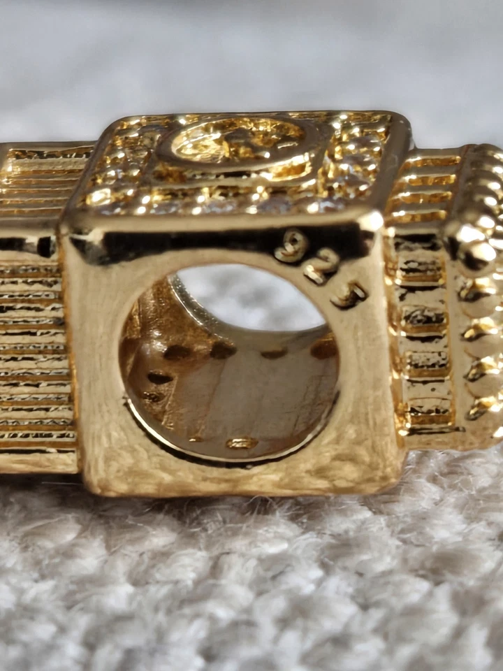 18k Gold Plated Big Ben-London Charm-S925 Sterling Silver + FREE BRACELET. UK - Image 2 of 3