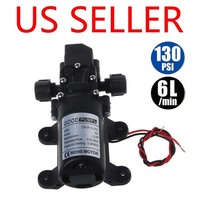 #ad #ad 12V Water Pump 130PSI Self Priming Pump Diaphragm High Pressure RV Auto Switch $14.98