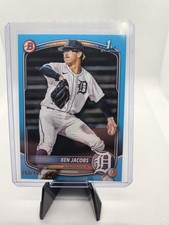 2025 Bowman Draft Ben Jacobs /499 Sky Blue 1st Bowman #BD-141 Tigers
