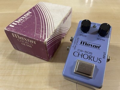 Maxon Cs-505 Chorus Effektor Gitarre Pedal Mit Box Gebraucht Arbeits Zustand
