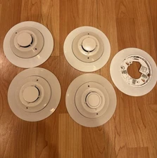 Lot Of 3 Fire-Lite SD355 Addressable Smokes & 1 H355R Heat Detector With Bases