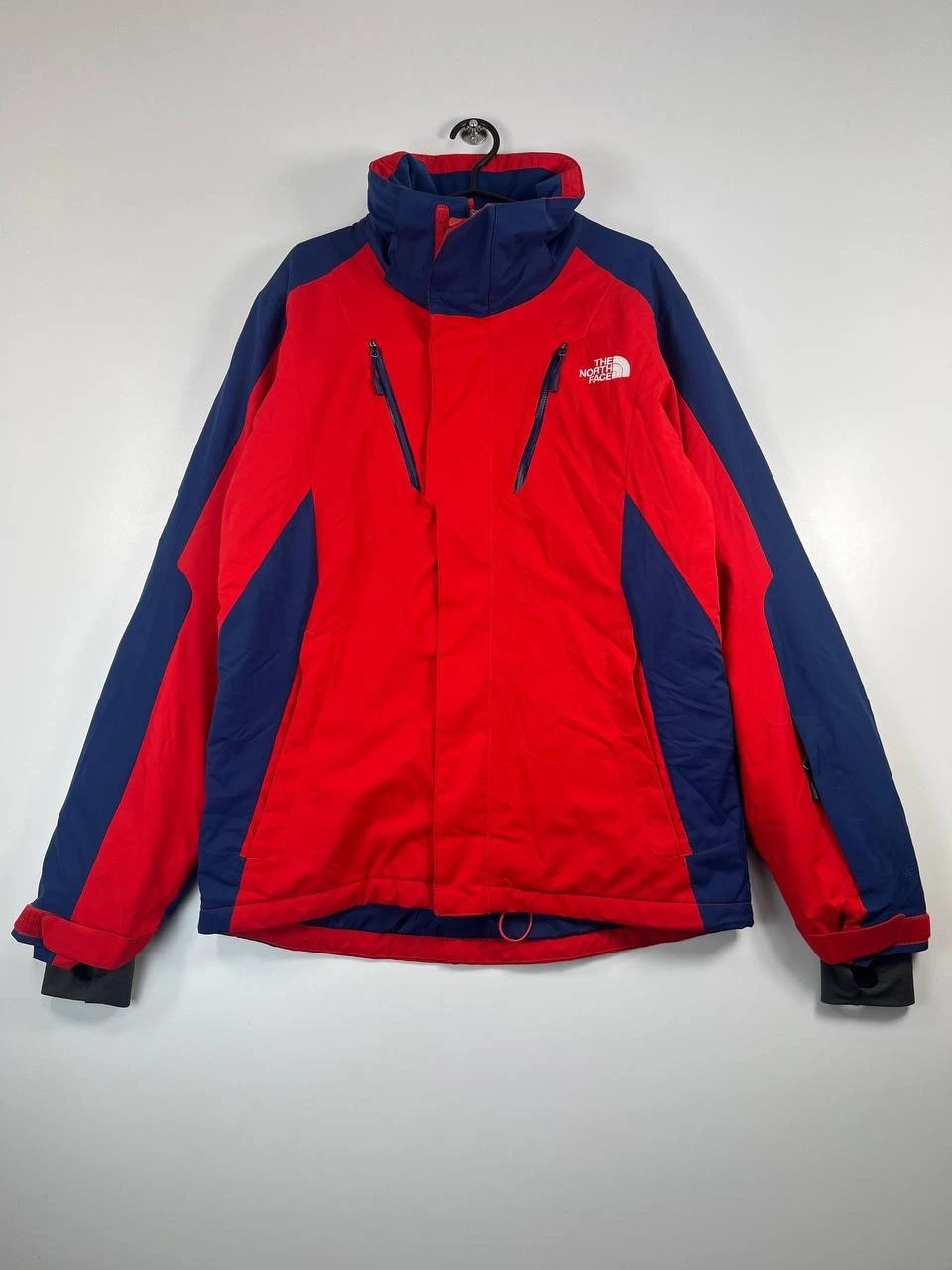 The North Face Red Blue Ski Jacket Winter Outdoor Waterproof Mens Size M
