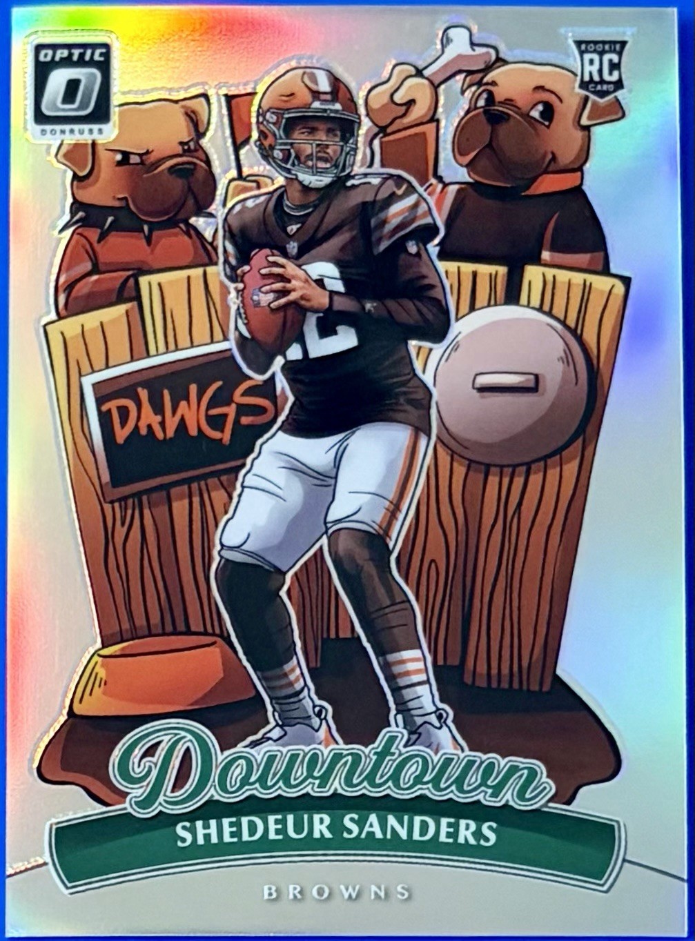 2025 Panini Donruss Optic Downtown Shedeur Sanders #17 RC Rookie Browns Case Hit