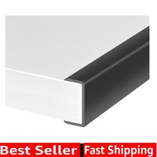 Rubber Edge Trim, 1-1/2 inches Self-Adhesive U Channel Edge Protector for Woo...