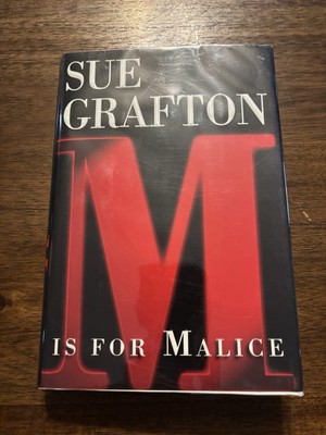 SIGNED M Is For Malice By Sue Grafton 1st Edition 1st Printing 1996 Hardcover