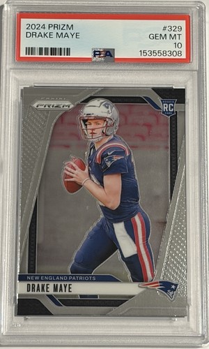 2024 Panini Prizm Drake Maye [Red] #329 card