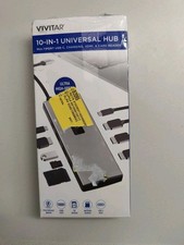 Vivitar 10-in-1 High-Speed USB Hub w/ 100W Charging HDMI Card Reader VVRW7325