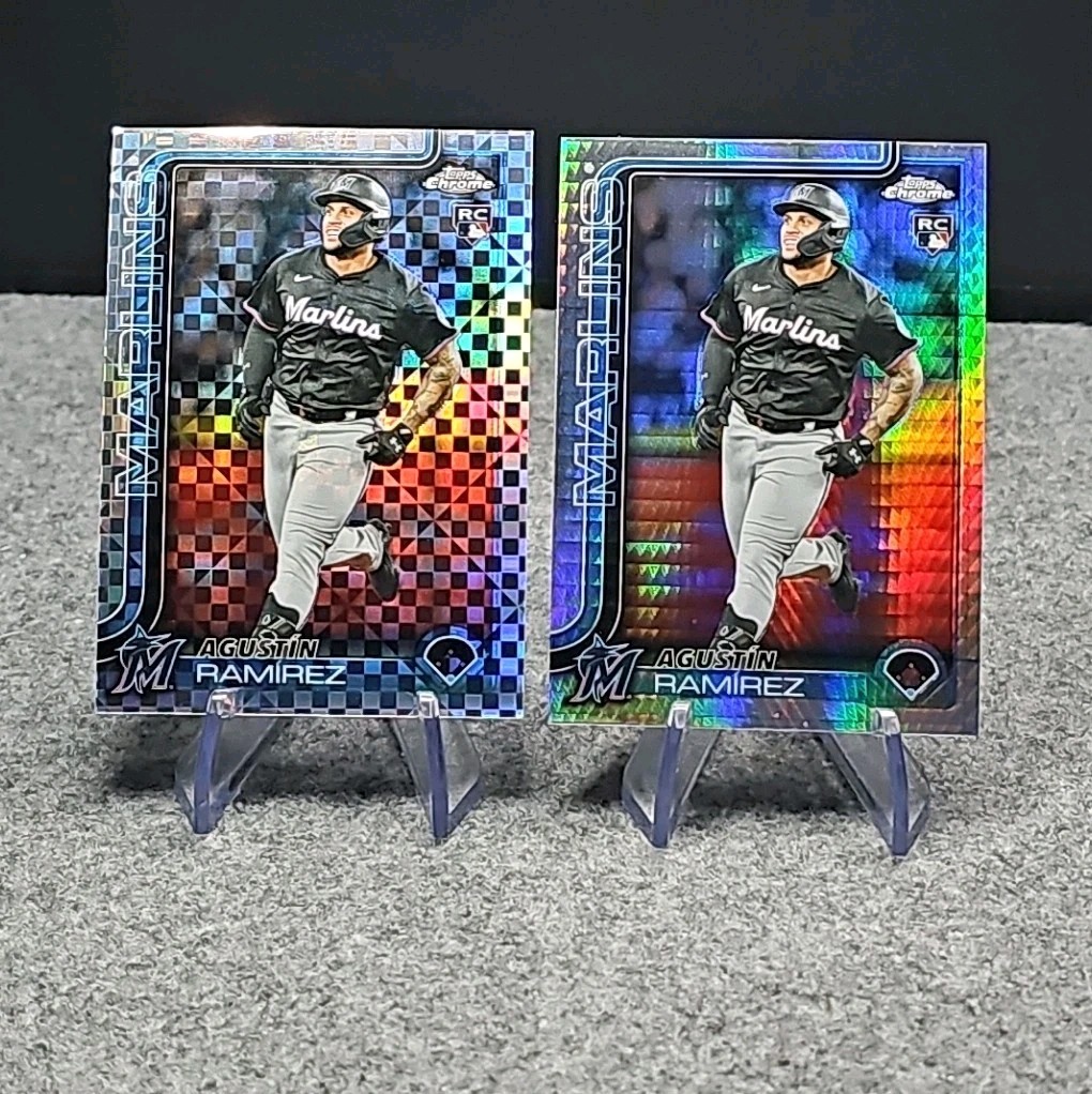 2025 Topps Chrome Update Prism Refractor Agustin Ramirez RC #USC200 - Marlins