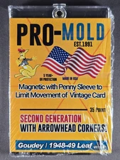 25x Pro Mold Goudey 1948-49 Leaf 2nd Gen w/ Sleeve Magnetic Holder One Touch