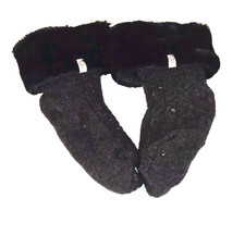 UGG Lita Fleece Lined Black Socks Size M/L