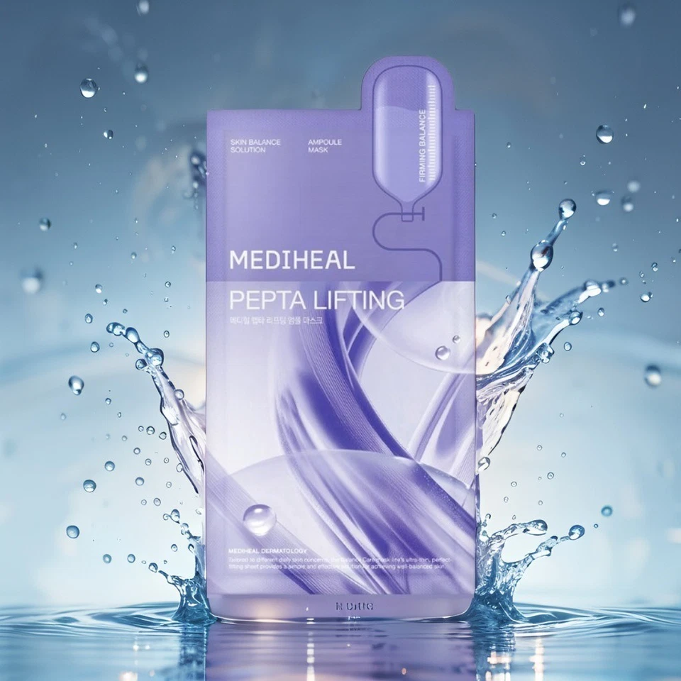 MEDIHEAL Pepta Lifting Ampoule Mask 20ml x 15 Sheet - Image 2 of 4