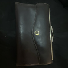 Bosca Brown Fold Clutch Wallet w/ Zip Pocket,...